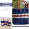 Wear Resistant PVC Woven Picnic Basket For Camping Outdoor Gatherings And Beach Parties With Large Capacity