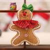 Christmas Gingerbread Man New Decorations Cute Mini Fabric Five-Star Doll New Year Pendant Creative Pendant Design Two Options