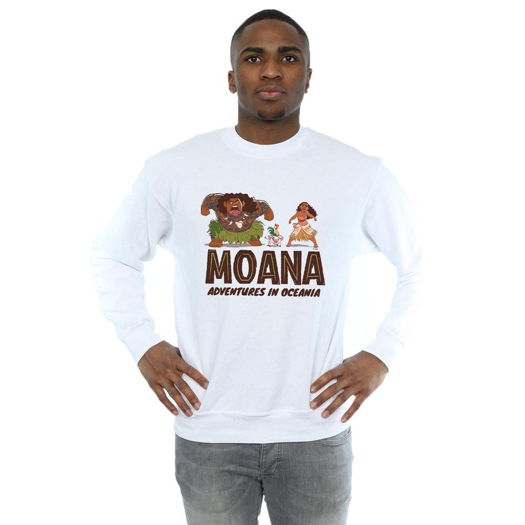 Disney Mens Moana Adventures in Oceania Sweatshirt