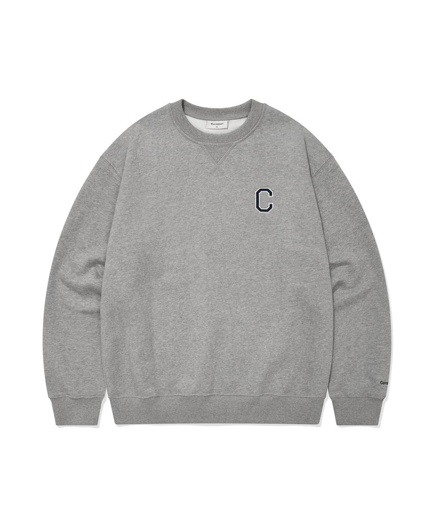 COVERNAT C Logo Sweatshirt Melange Gray