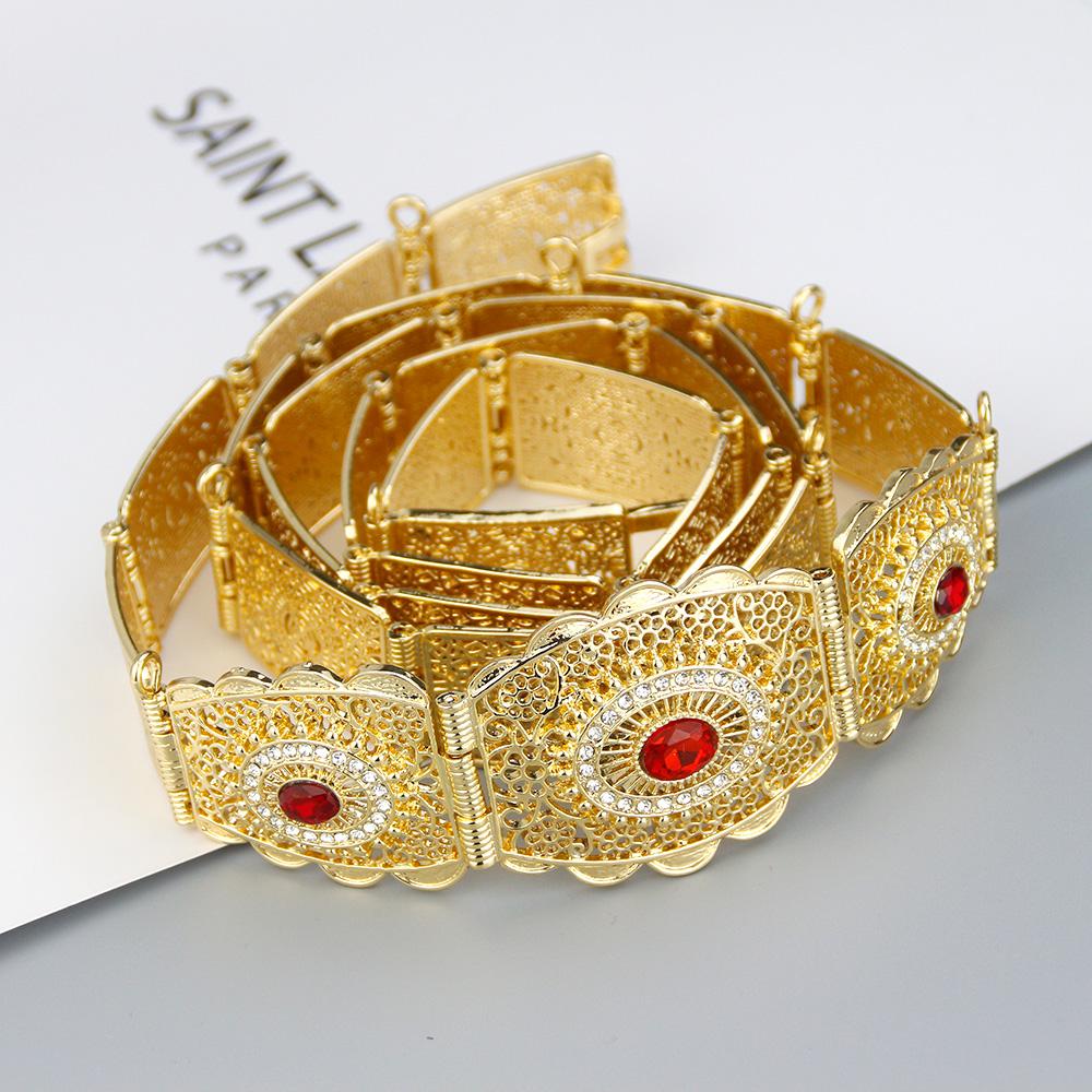 Элегантный ремень золотого цвета для женщин, круглая пряжка с кристаллами, свадебные украшения, свадебный подарок