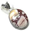 Wild Horse Gemstone Handmade 925 Sterling Silver Gift Jewelry Pendant 2.25" T3w15