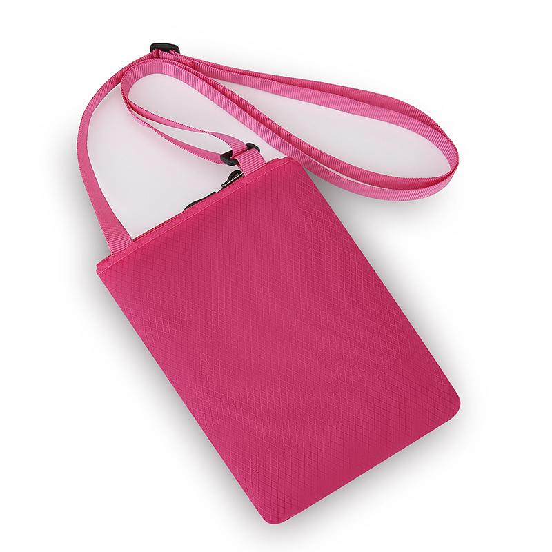 Fashion Multifuctional Square Shoulder Bag Zipper Sports Mobile Phone Pouch Casual Candy Color Coin Pouch Traveling