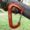2PCS High Strength D Shape Carabiner Buckle Hook 12KN Safety Lock Outdoor Adventure Equipment Accessory.
