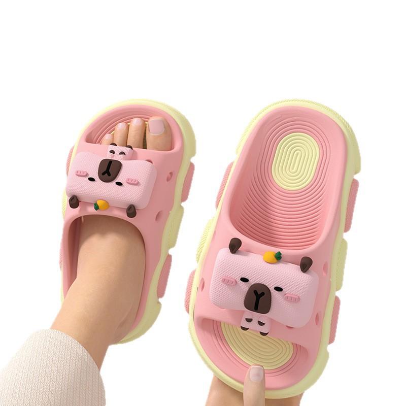 Capybara cute non-slip children's slippers for girls and boys, new indoor and outdoor beach wear for kids