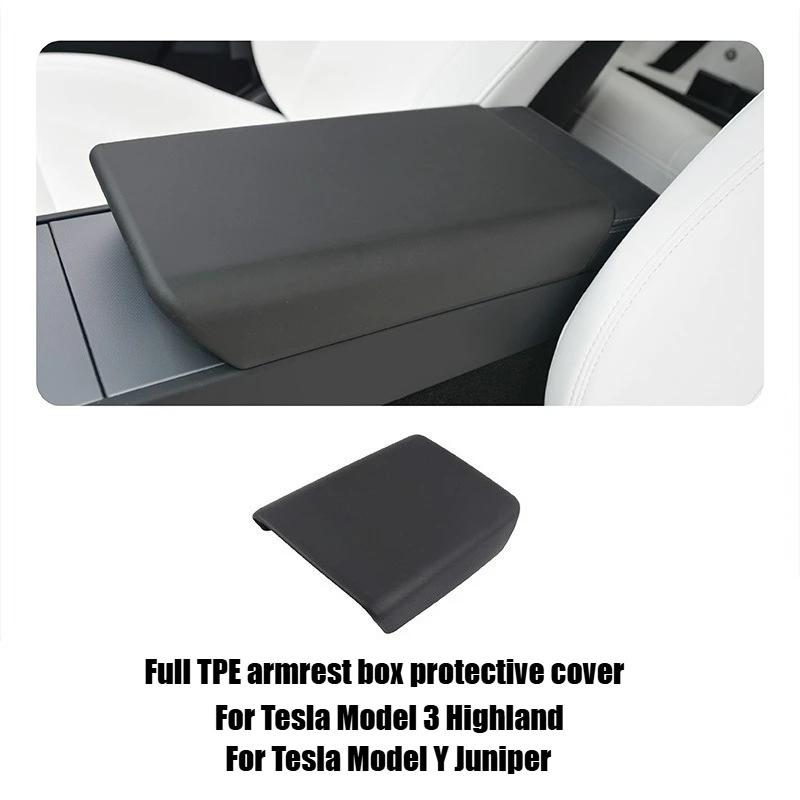 Xiaomi Премиальная кожаная накладка на центральную консоль для Tesla Model Y Juniper, Model 3 Highland, нескользящая защита подлокотника, улучшение интерьера