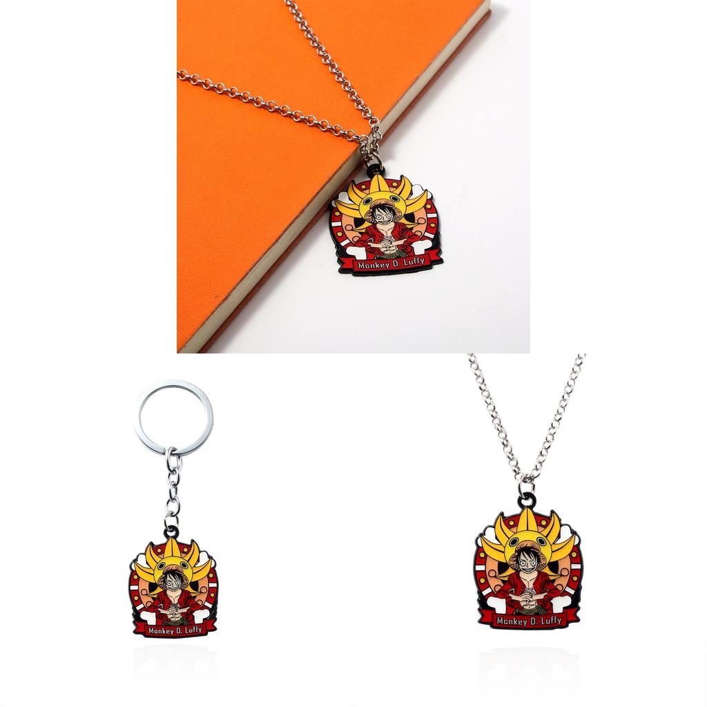 Ключница One Piece Monkey D Luffy Металлический кулон В качестве подарка и сувенира