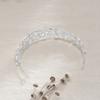 Bridal Handmade Beaded Rhinestone Crown Korean Alloy Handmade Crystal Tiara Accessories Headband