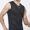 Men Vest Hollow Mesh Sleeveless Neck Solid Size Color Plus O Quick Dry Good Breathability Basketball Gym Workout