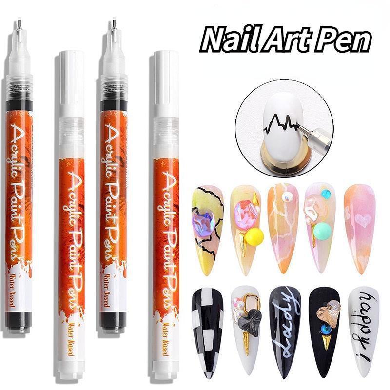 1 шт. ручка для рисования граффити для ногтей, быстросохнущая ручка, инструмент для самостоятельного создания красоты ногтей для гелевых ногтей