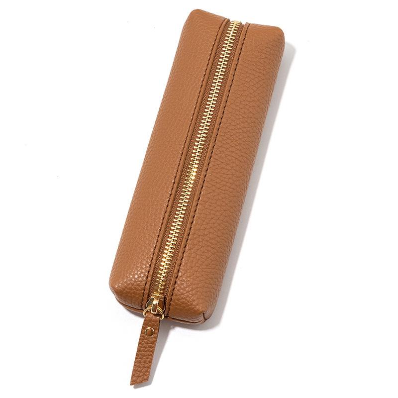 Customized Logo, Durable, Dirt-resistant, Pencil Case, Solid Color, High-value, Unisex