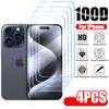 4 шт. закаленное стекло для iPhone 11 12 13 14 15 Pro XR X XS Max Защитная пленка для экрана iPhone 15 Pro Max Mini 7 8 Plus SE стекло