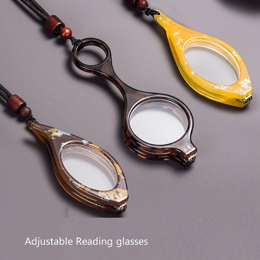 Folding Hanging Neck Permanent Presbyopia Glasses Reading Glasses Eyewear Accessories Full Frame