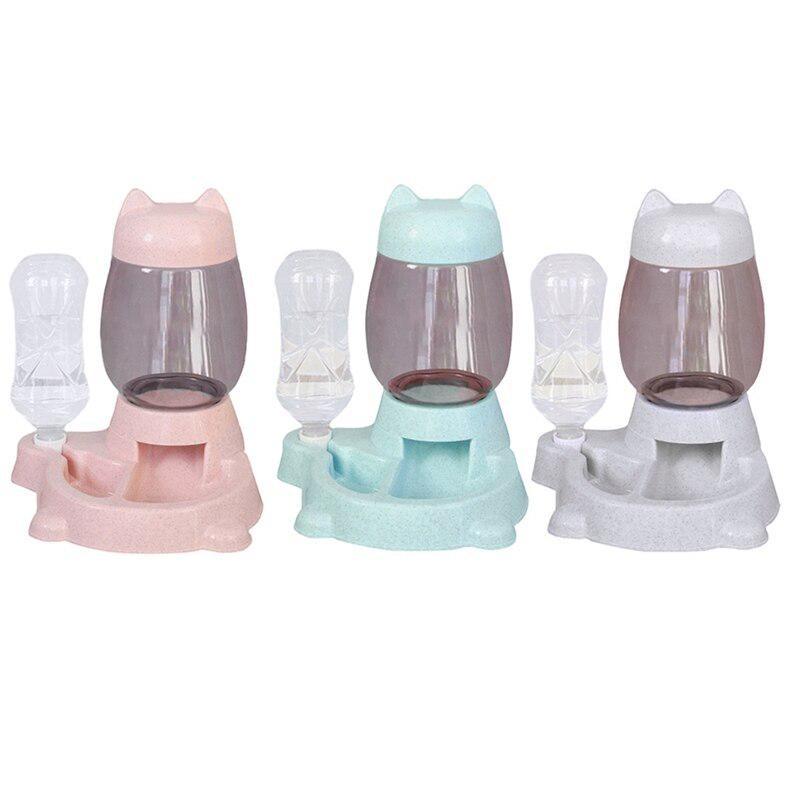Кормушка для кошек Автоматический диспенсер Миска для кошачьего корма Поилка для домашних животных Кормушка для кошек, автоматический диспенсер для воды, миска для кошачьего корма