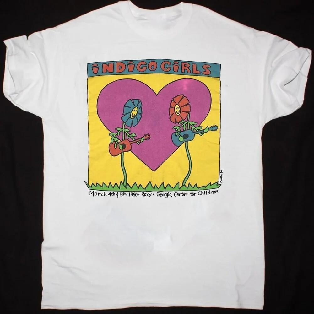 Новая футболка Indigo Girls 1990 Tour Подарок для фанатов Унисекс S-5XL Рубашка R3_35 Унисекс Футболка
