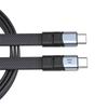 240 Вт USB C - USB C кабель для зарядки плоский нейлоновый шнур синхронизации данных зарядный шнур эффективный тип C шнур быстрый для телефона 15 Pad