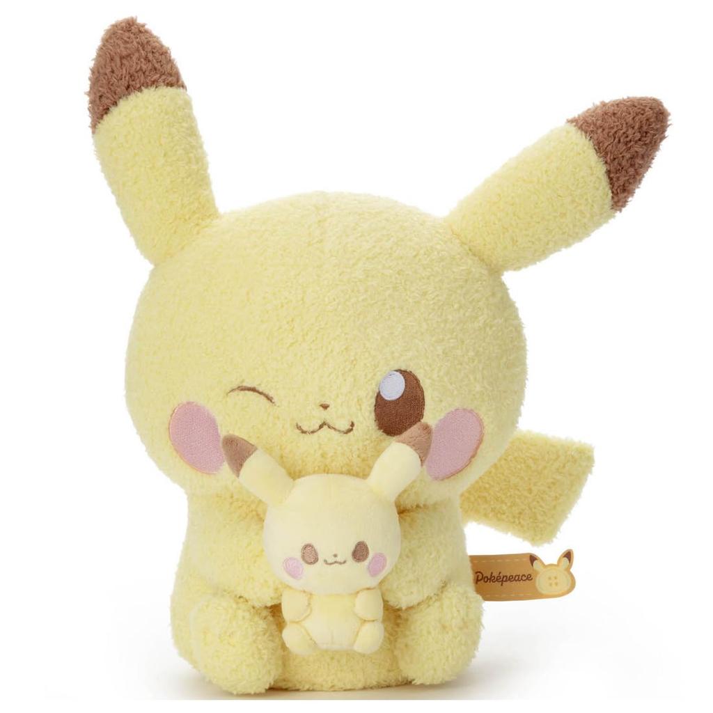 Pokémon PokéPiece Plush Toy (Plush Ver.) Pikachu Plush Toy, Approximately 35cm Tall