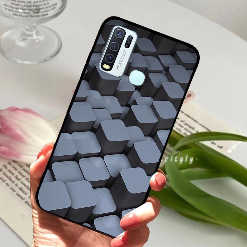 Для Vivo Y30 1938 Y50 1935 Чехол животное Силиконовый Мягкий ТПУ Задние крышки Для Vivo Y 30 50 Y30 2020 Чехол Защитный Мультяшный Funda