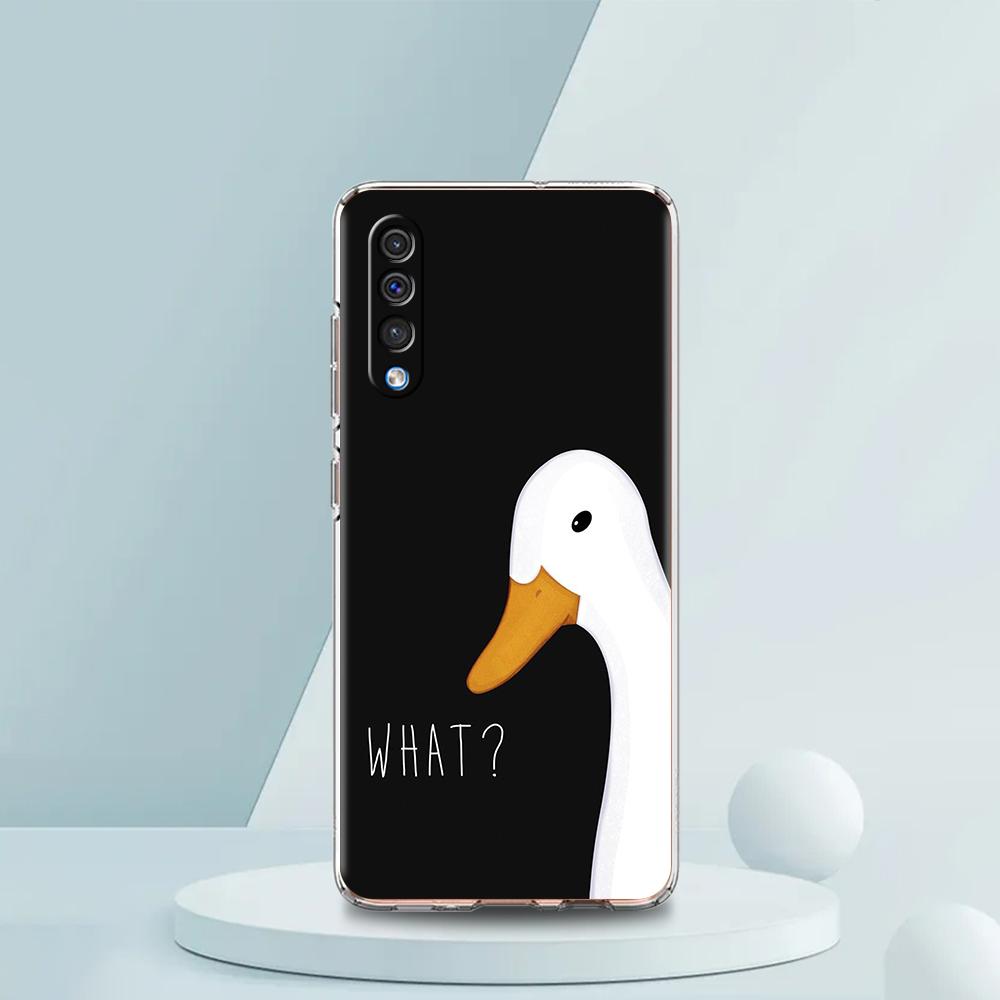 Милый гусь утка Игра Роскошный прозрачный чехол для телефона для Samsung Galaxy A12 A02 A03S A50 A70 A40 A10 A20 A30 Чехол Силиконовый корпус