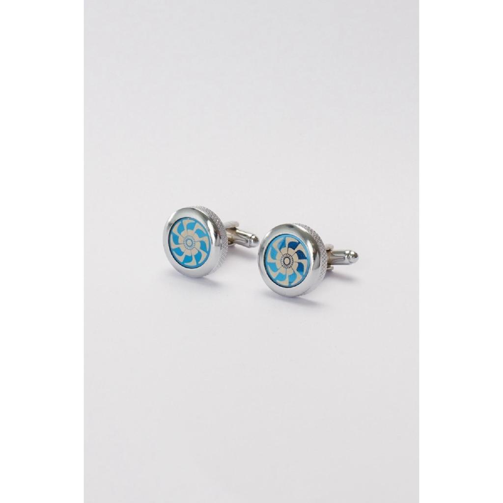 Мужские темно-сине-серые черные запонки