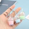 Bubble Tea Diy Keychain High Quality Acrylic Pendant Backpack Keyring Charms