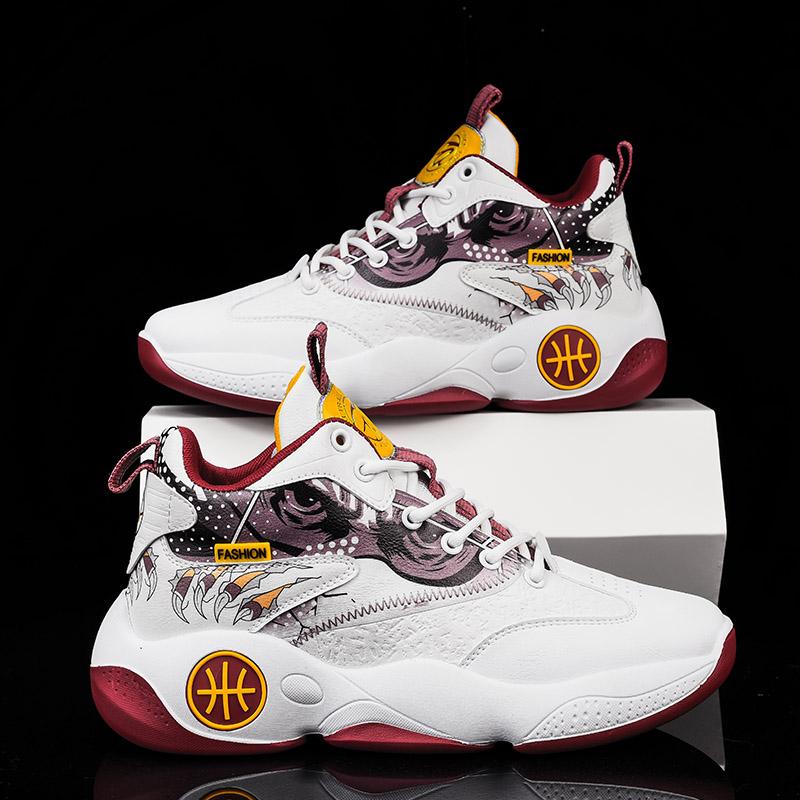 Модные мужские баскетбольные кроссовки с амортизацией, дышащие, кроссовки для тренировок, высококачественная спортивная обувь, нескользящая обувь, модные кроссовки