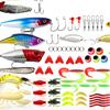 78pcs Fishing Advent Calendar 2025 Soft Lures Spoons Minnow 24 Day Fishing Lure Countdown Calendar Christmas Countdown Calendar