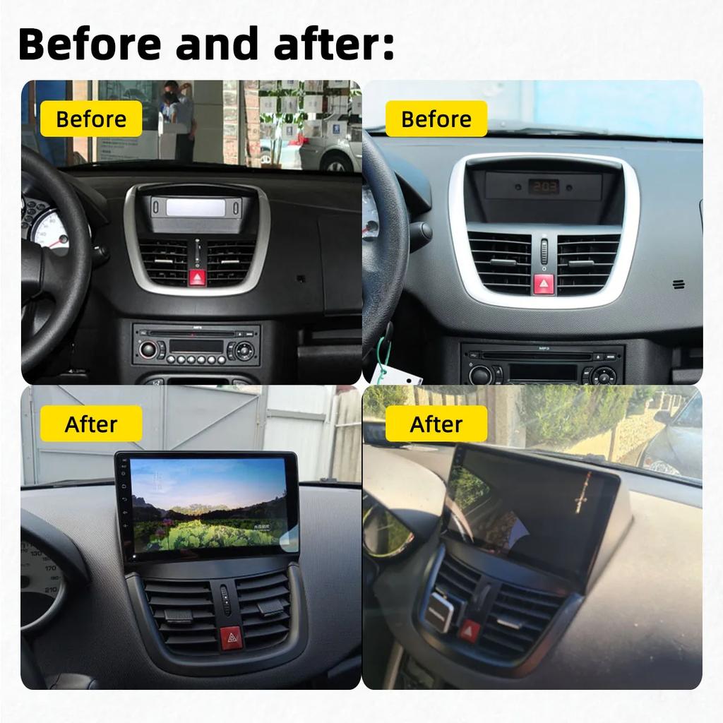 2 Din Android автомобильное радио для Peugeot 207 207CC 2006-2015 автомобильная стереосистема GPS 4G навигация мультимедийный аудиоплеер головное устройство авторадио