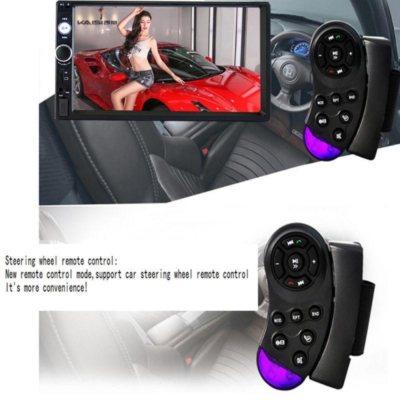 HD 7-дюймовый Сенсорный Экран Автомобильный MP5 Плеер FM-радио Bluetooth 3D Стерео Музыка Громкая Связь + Задняя Камера