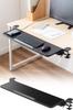 Sanwa Direct Desk Extender, Folding Desk Extension, Clamp Mounting, [Tabletop: 80cm Wide X 23cm Deep], Black, 100-KB018BK
