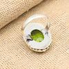 Lavish Peridot Gemstone Handmade 925 Sterling Silver Ring Jewelry