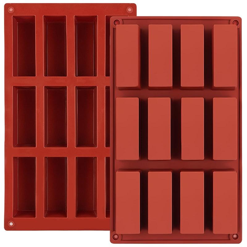 Protein Bars Pudding Butter Mould Rectangle Silicone Candy Molds For Baking Energy Bars Chocolate Bar Mold Kitchen Accessories