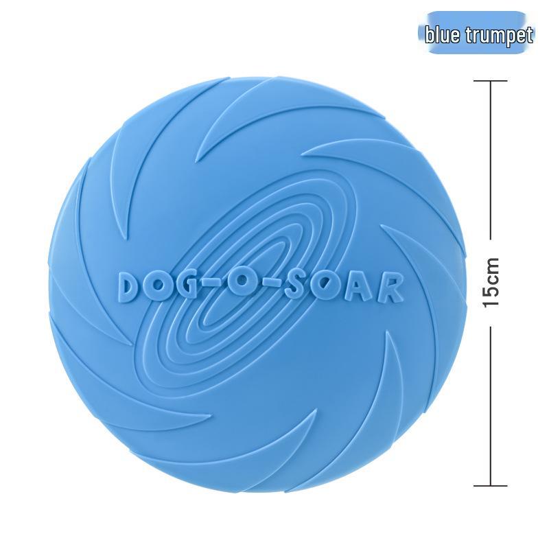DOG-O-SOAR Bite-Resistant Floating Silicone Dog Frisbee Toy