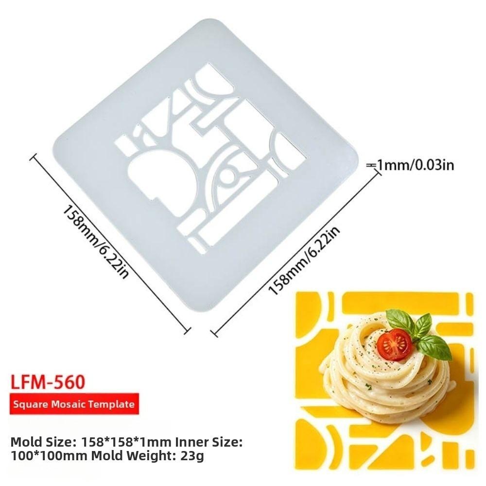 Reusable Cake Decoration Mold Easy Release Pastry Decorating Template Cake Decorating