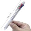 Four-color Gel Pen Transparent Rod Roller Ball Pen New Multi-color Writing Pen  School Office