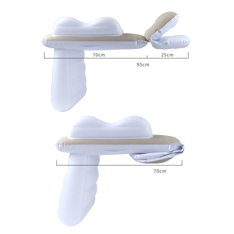 Надувная кровать для автомобиля, кровать для путешествий в самолете, портативная надувная кровать для высокоскоростных поездов, флокированный матрас из ПВХ