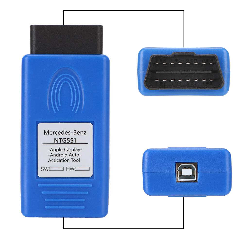 Для Mercedes Benz NTG5 S1 Car OBD2 Activator Carplay Activating NTG5S1 Диагностический инструмент Автомобильные аксессуары IOS/Android DVD-плеер