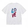 Women's Trend Breathable Classic T-Shirt Gradient Love Handmade Design Tee