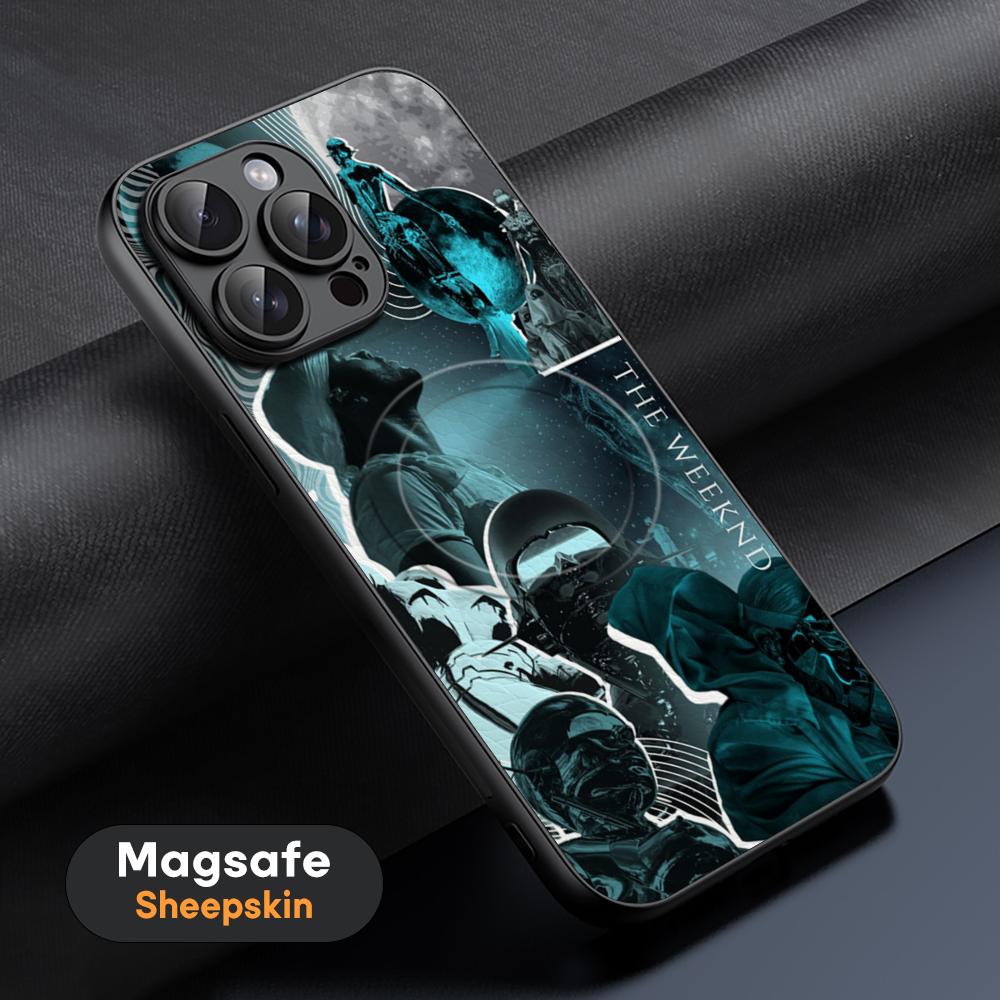 Hot W-Week-NDES Star Cool Phone Case For iPhone 17 16 15 14 13 12 11 Plus Pro Max High-end Luxury Magsafe Sheepskin