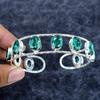 Indicolite Tourmaline Gemstone 925 Sterling Silver Cuff Bangle Adjustable M-3325