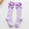 0-3T Newborn Baby Girl Bowknot Middle Tube Socks Bow Knee High Long Cotton Lace Baby Socks Comfortable Children Princess Socks
