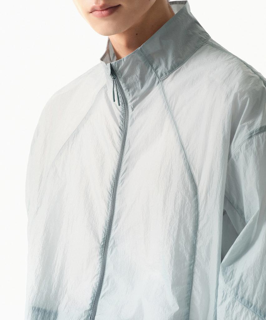 Musinsa Standard [City Leisure] High-Neck Sheer Windbreaker Jacket [Cloudy Blue]