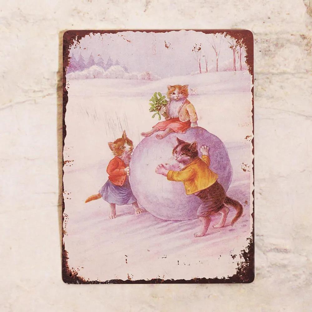 Aluminum Sign Let's Drink Some Tea, Forget The Melancholy!, Metal, 20x30 Cm