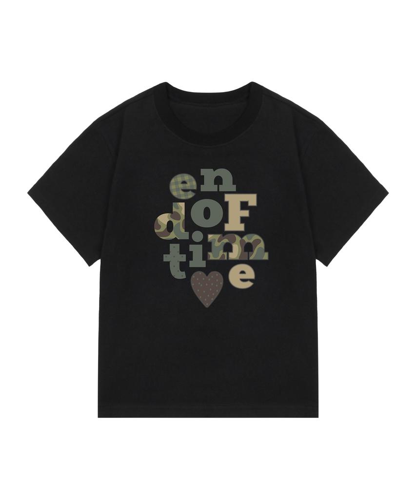 GRAVER [Woman]Endoftime_Camo Slim Short Sleeve T-Shirt_2 Colors