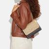 New COACH Klare Patchwork Cow Leather Small Square Bag Shoulder Bag Crossbody Bag Regular Women's Light Khaki & Brown CD866-IMUOH