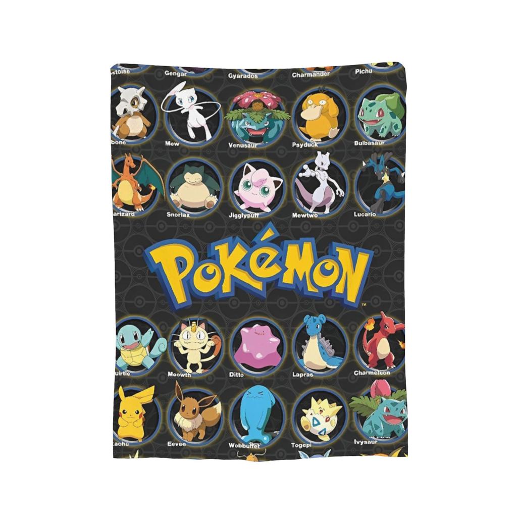 Pokemoned  Coral Fleece Plush Throw Blankets Charmander Charmeleon Charizard Blanket for Bedding Couch Warm Plush Thin Quilt,
