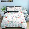 Love Heart Pattern King Queen Duvet Cover Women Heart-shaped Print Bedding Set Red Black Quilt Cover Polyester Comforter Cover