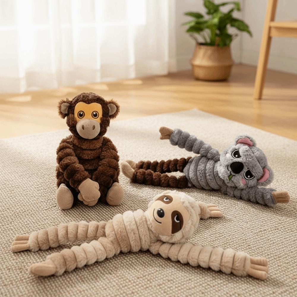 Long Limbs Interactive Dog Toy Crinkle Paper Animal Dog Toy Cute Plush Dog Toy Interactive Play