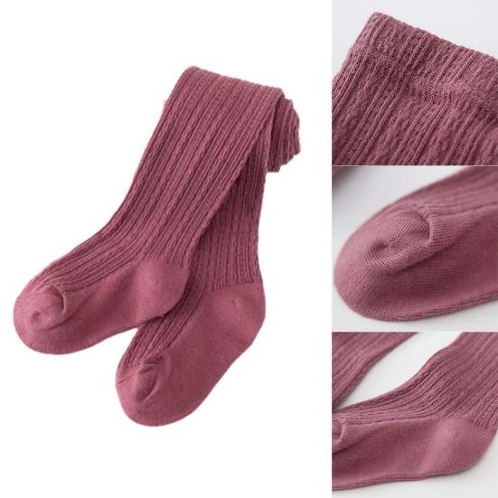 Kids Toddler Baby Girls Solid Warm Cotton Tights Stockings Pantyhose Pants Socks