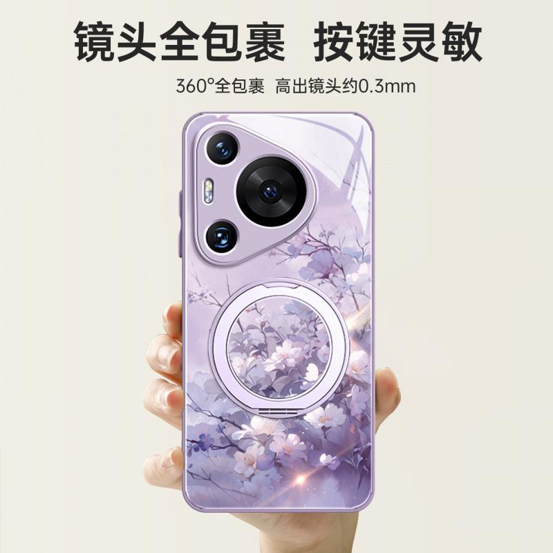 Подходит для чехла мобильного телефона Huawei pura80pro, новый держатель pura70 p50 полноразмерный противоударный p60art с ремешком